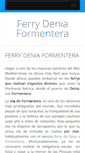 Mobile Screenshot of ferrydeniaformentera.net