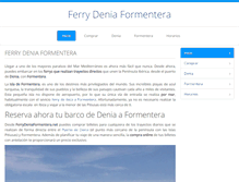 Tablet Screenshot of ferrydeniaformentera.net